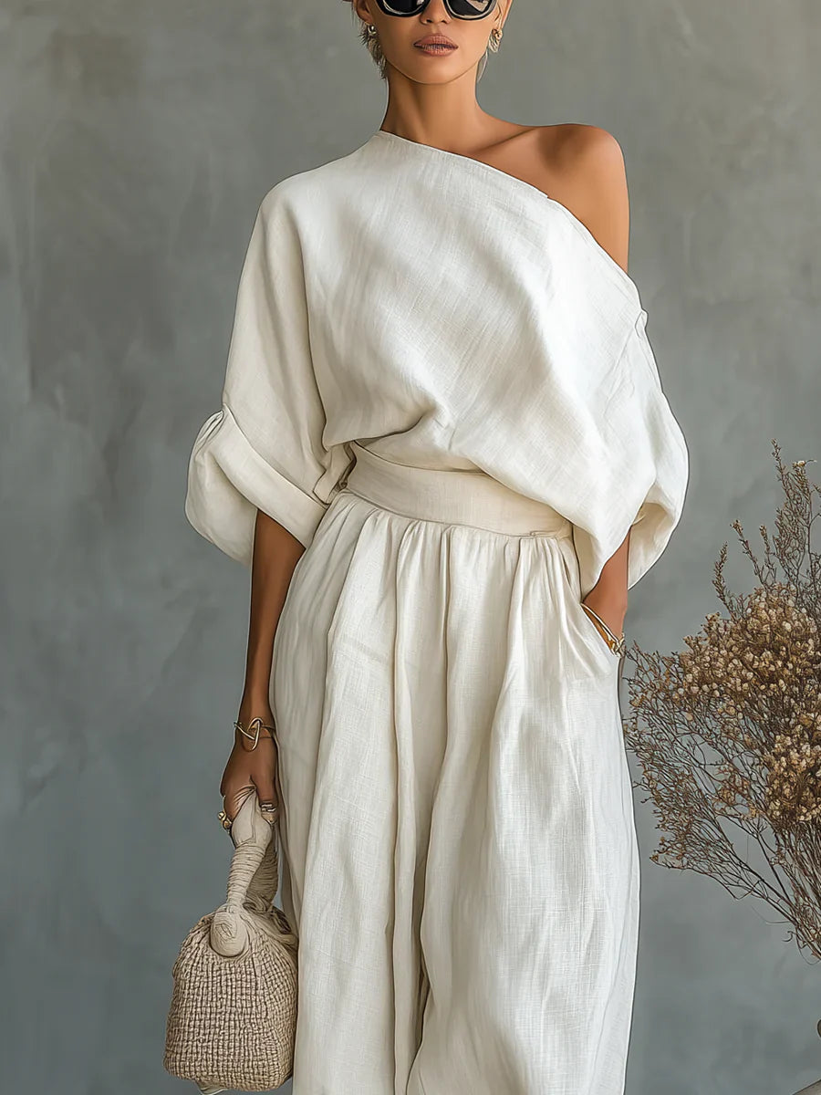 Conjunto de dos piezas con hombros al descubierto «Mila»