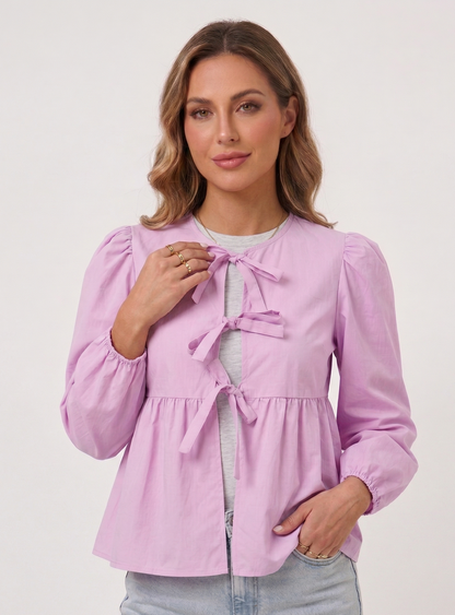 Blusa holgada de manga larga