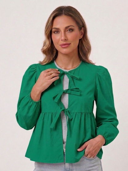 Blusa holgada de manga larga
