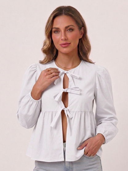 Blusa holgada de manga larga