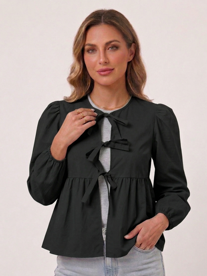 Blusa holgada de manga larga