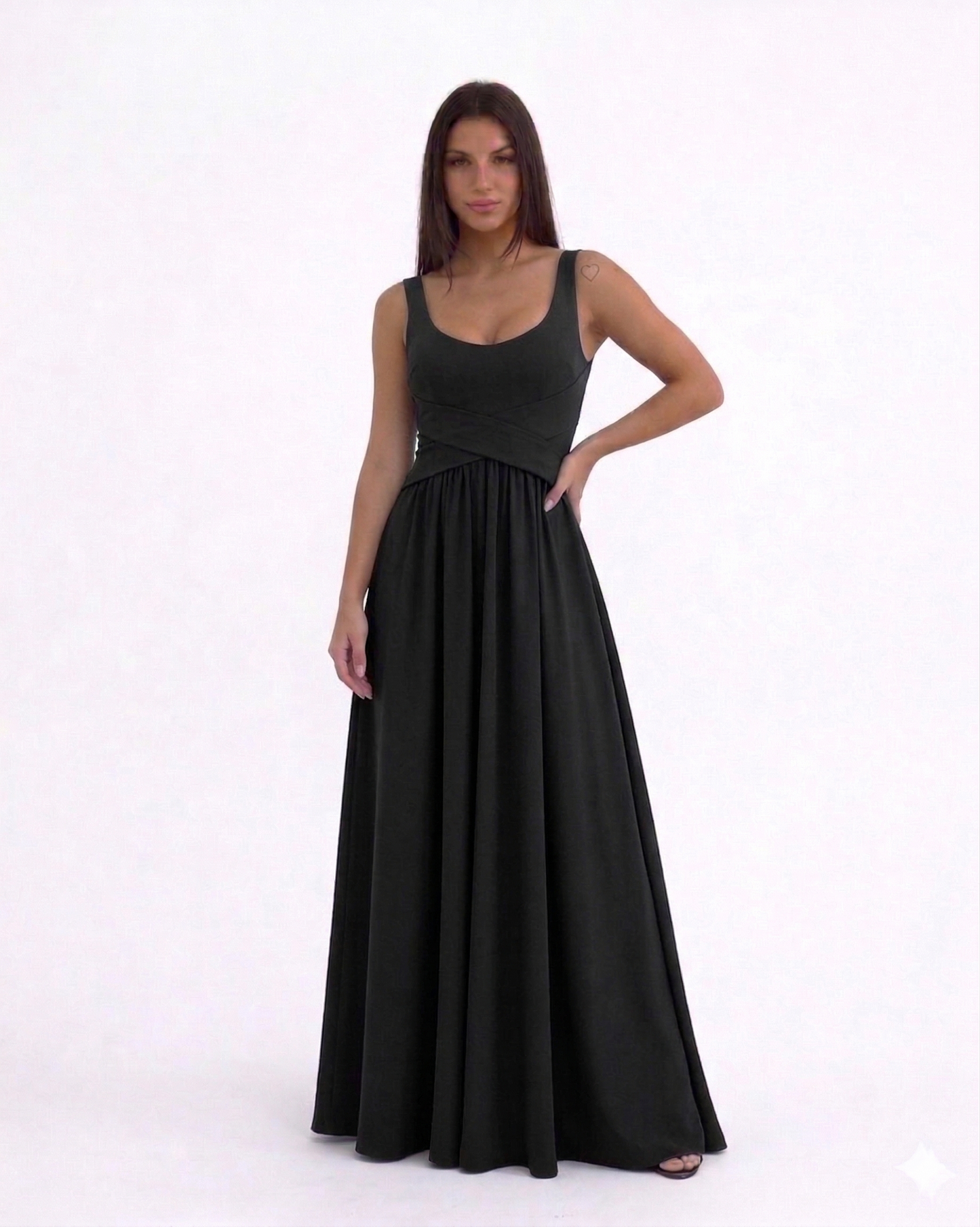 Vestido largo negro