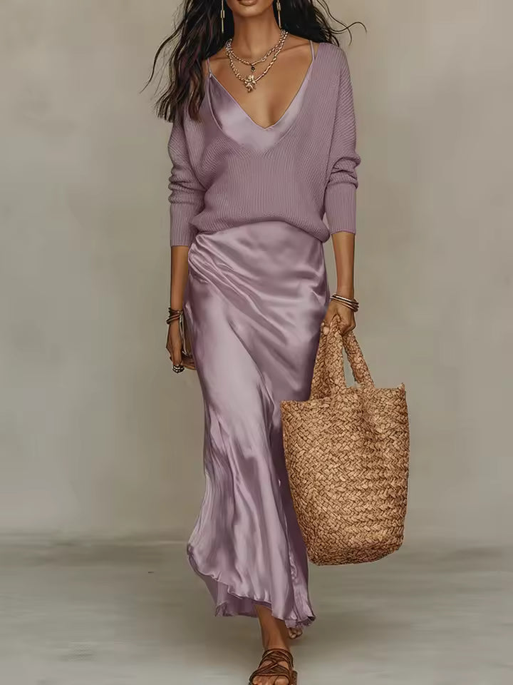 Vestido de satén «Lucía»