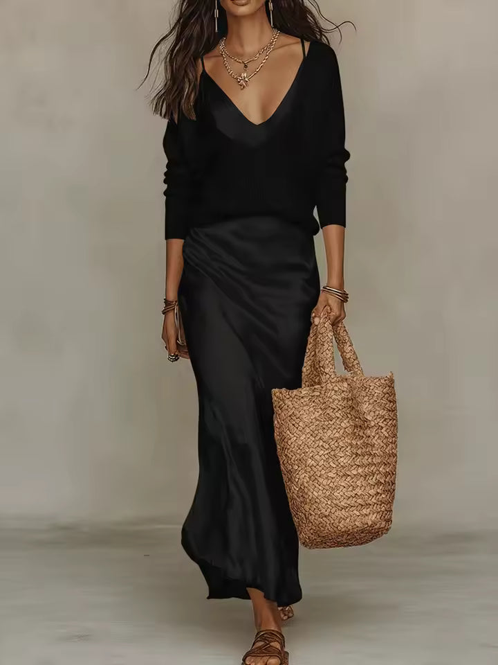 Vestido de satén «Lucía»